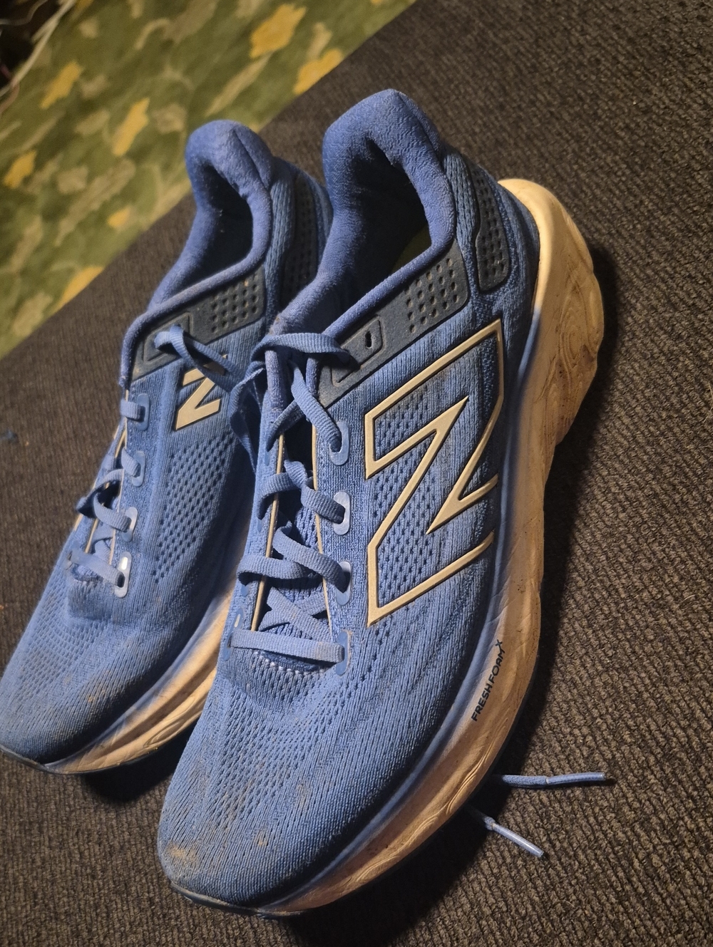 New Balance Men's Royal Blue Mesh Running Shoes with White Accents